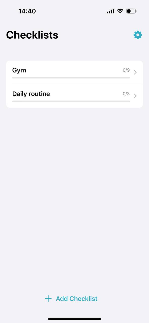 Recheckable app interface
