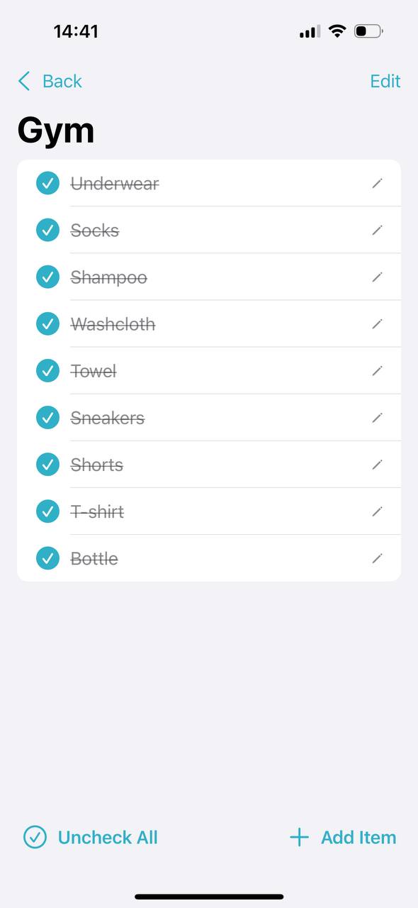 Recheckable features and organization